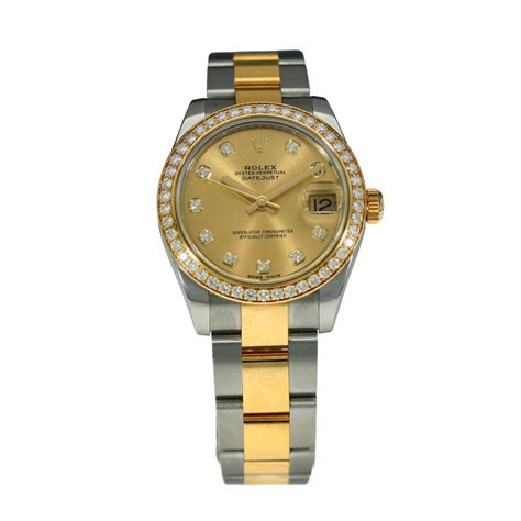 rolex 178383|ladies datejust Rolex diamond bezel.